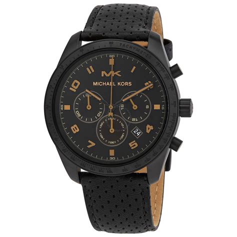 Michael Kors MK8705 Keaton 43mm Men's Chronograph Black 